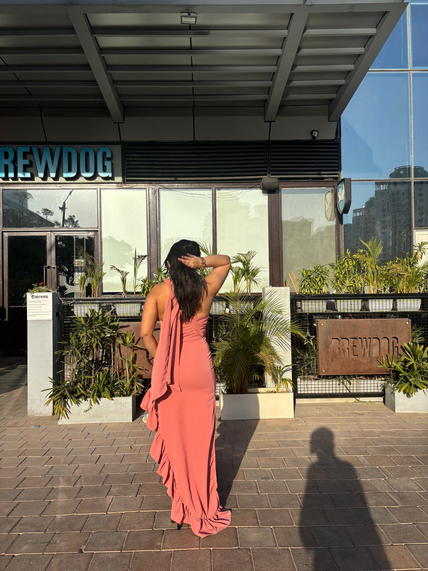 Summer in Greece ruffled dress