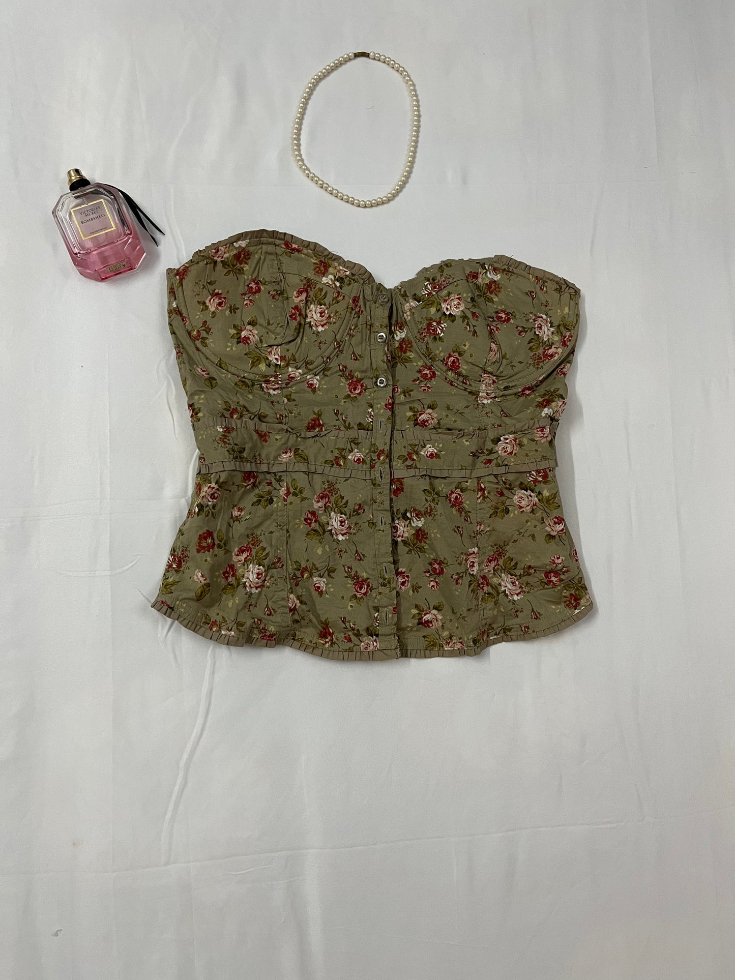 Forest fairy coded padded corset | Size: S-L