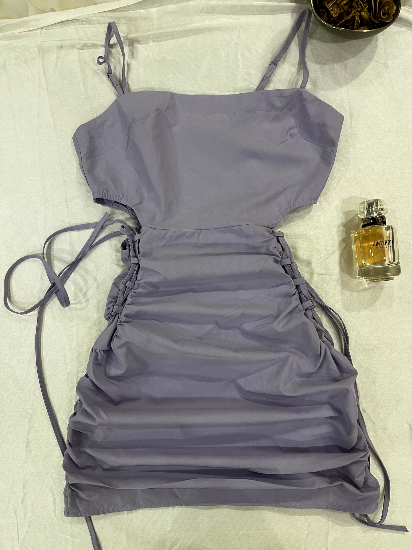 Lavender cut out short dress | Size: Small