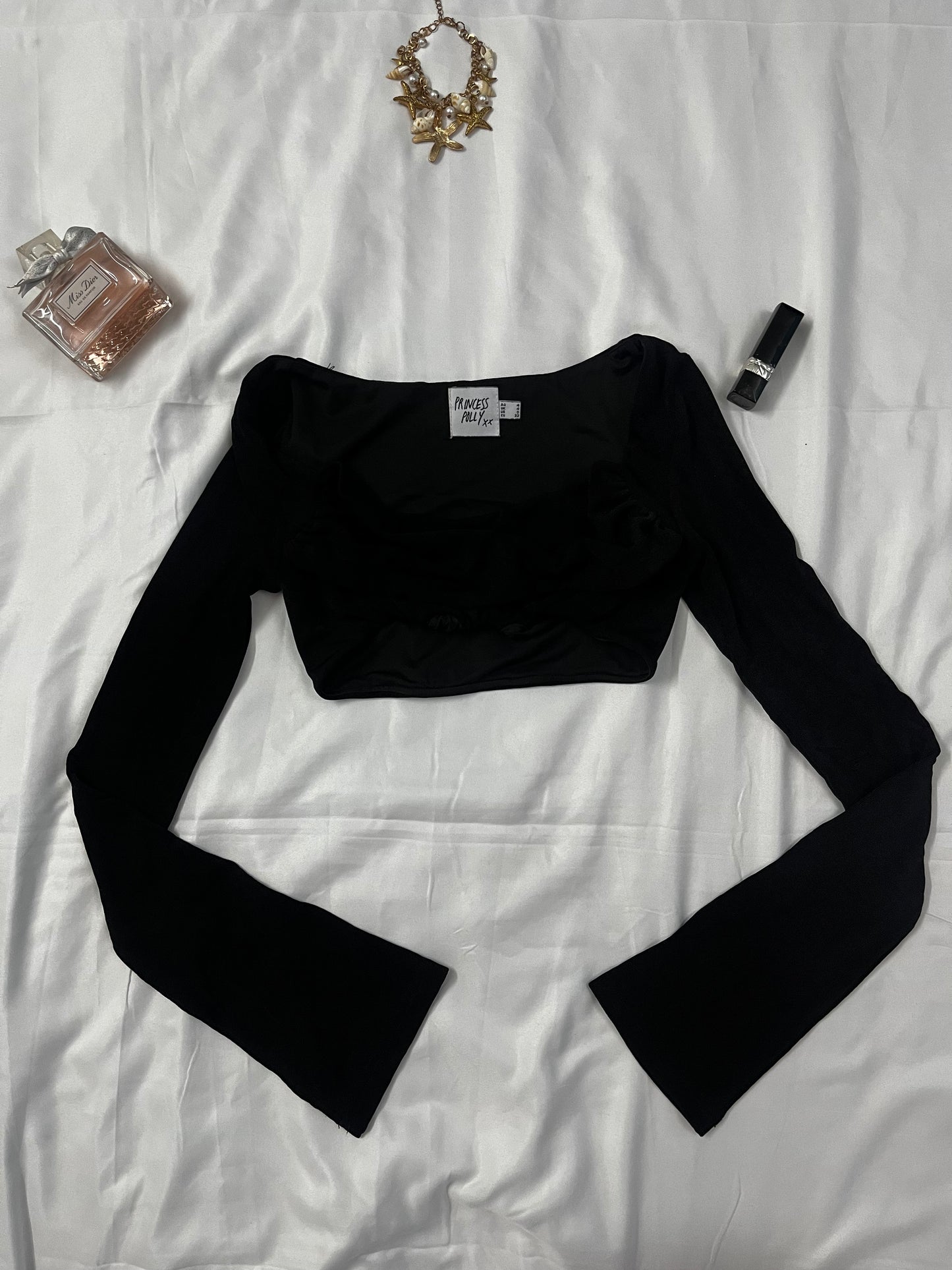 Black fairy crop top | Size: XS