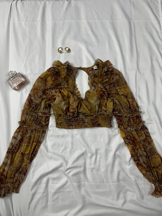 Ruffles forest fairy top | Size: M