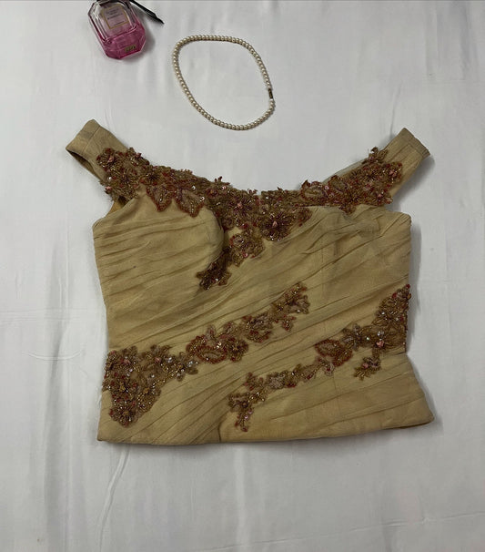 Bridge beige embellished corset | M-L